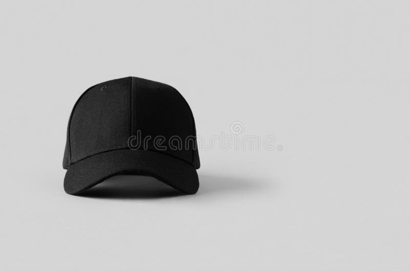 Download Black Baseball Caps Mockup On A Grey Background Front And Back Side Stock Photo Image Of Background Sport 199354054