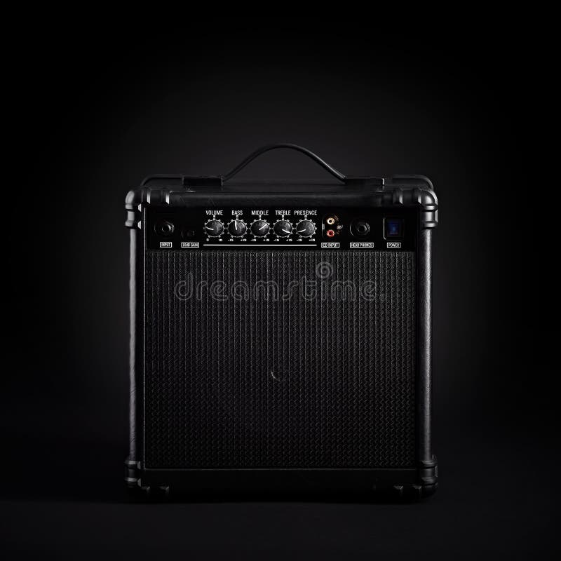 Black Bass Guitar Amplifier Stock Photo Image of gain, classic 95343046