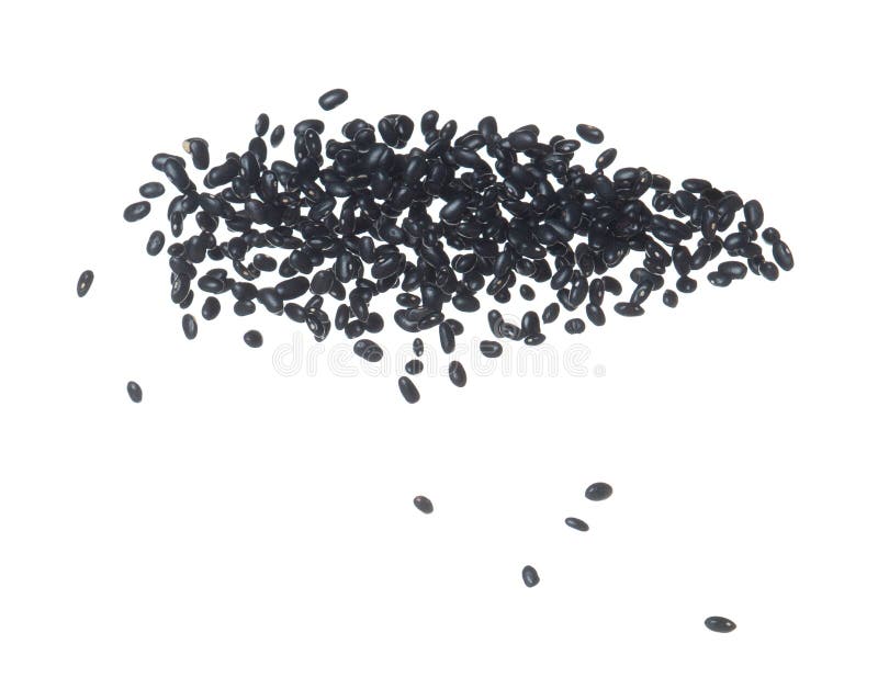 Black Bean Flying Explosion, Black Grain Beans Explode Abstract Cloud