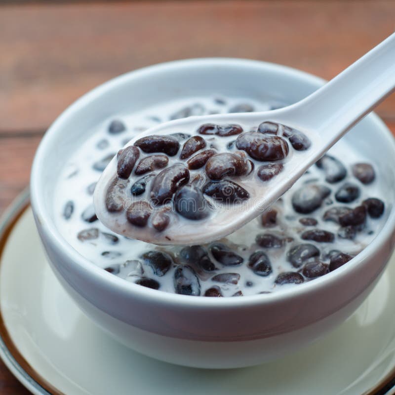 Black Bean Soup with Coconut Milk Stock Photo Image of bowl, sweet
