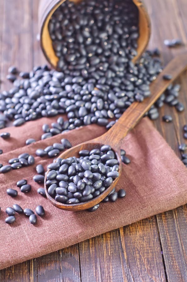 Black beans stock photo. Image of close, macro, crop 33984170