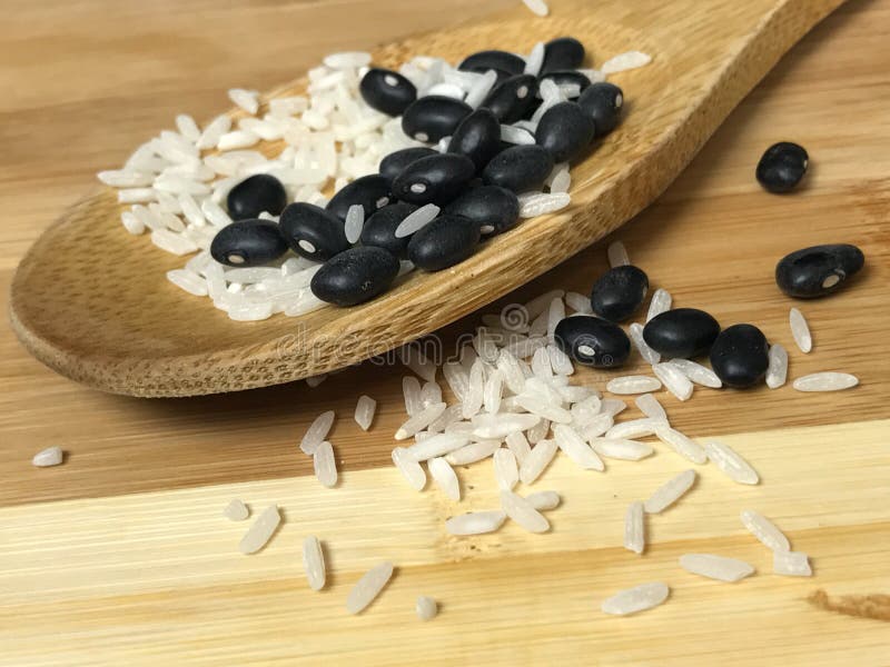 Black Beans and White Rice stock photo. Image of lunch 114017682