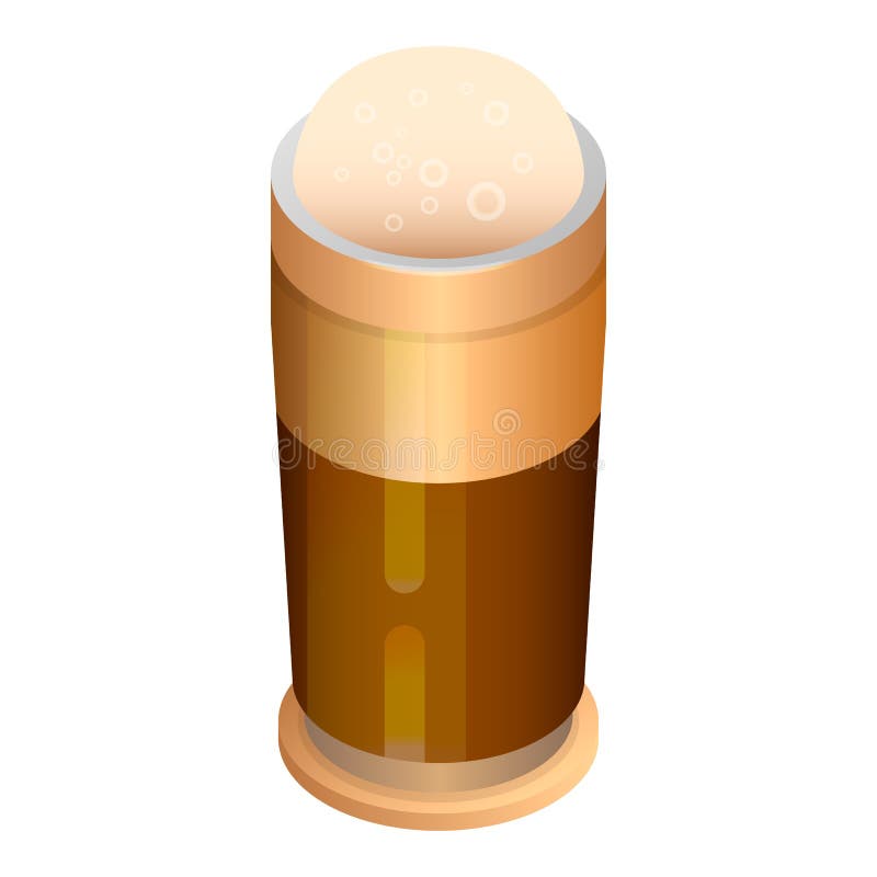 Beer Glass Icon Set, Color Outline Style Stock Vector Illustration of