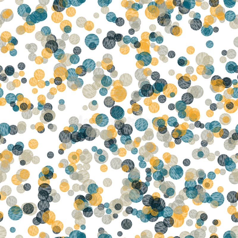 Blue Yellow Polka Dot Background Stock Illustration Illustration of