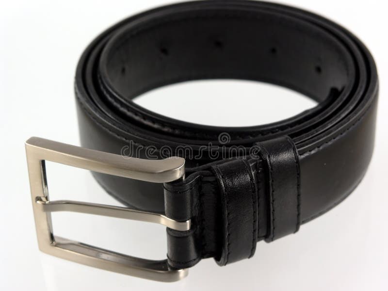 Black whip with belt stock image. Image of belt, spike - 2058679