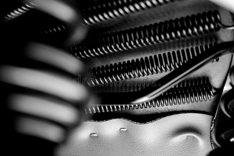 Black Bicycle seat springs stock photo. Image of vintage 151529566