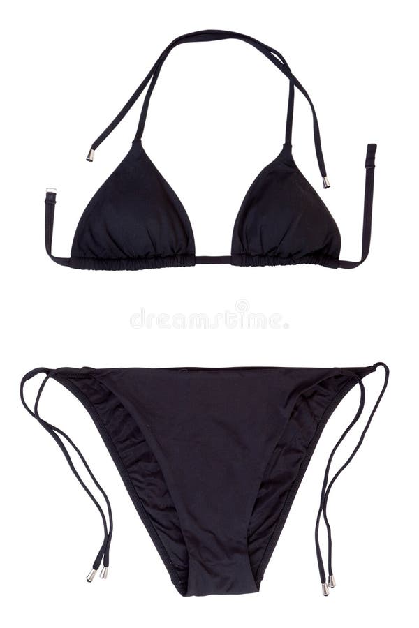 Black Bikini Girl stock image. Image of pamper, relaxing 2495933