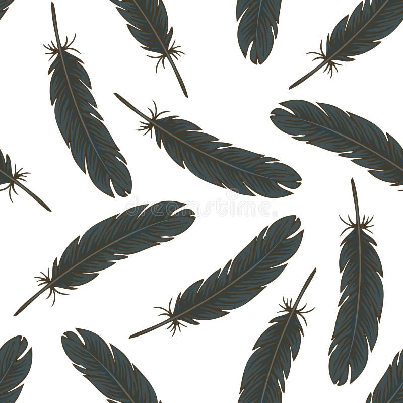 Black Feather Stock Illustrations – 140,234 Black Feather Stock