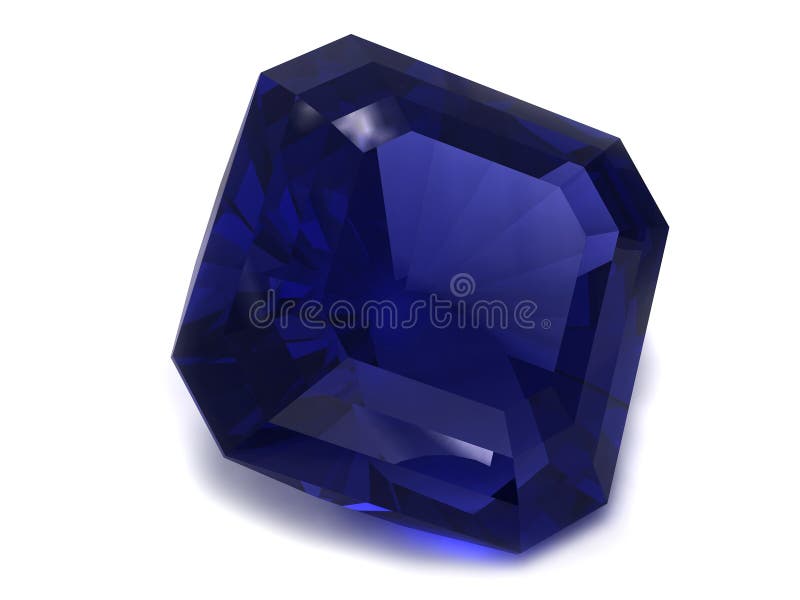 Black or Blue sapphire gemstone