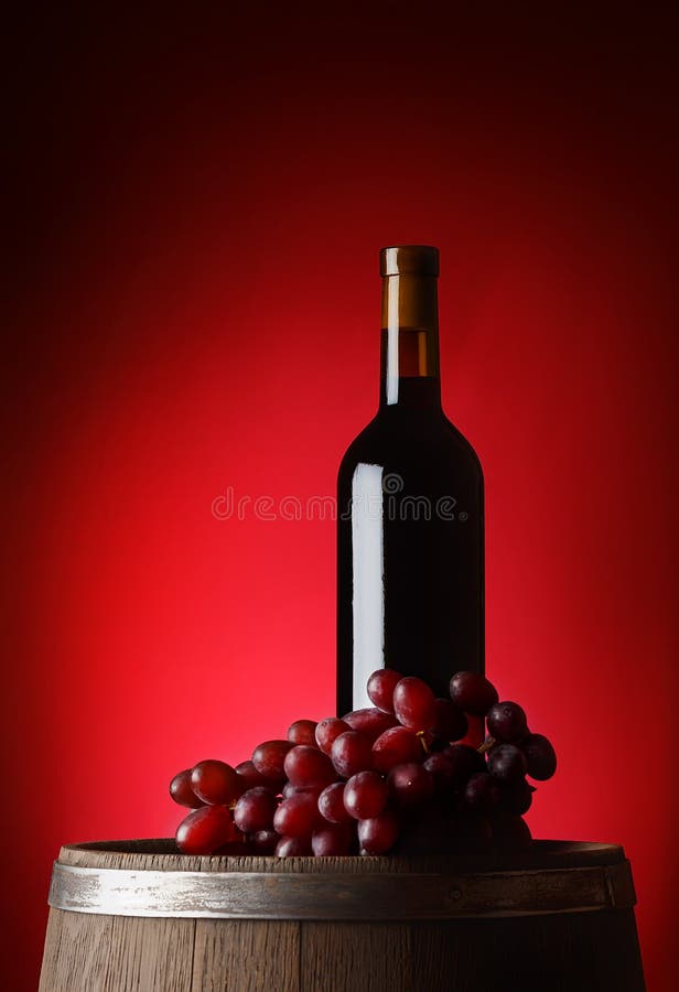Black bottle of wine stock image. Image of white, background 44330363