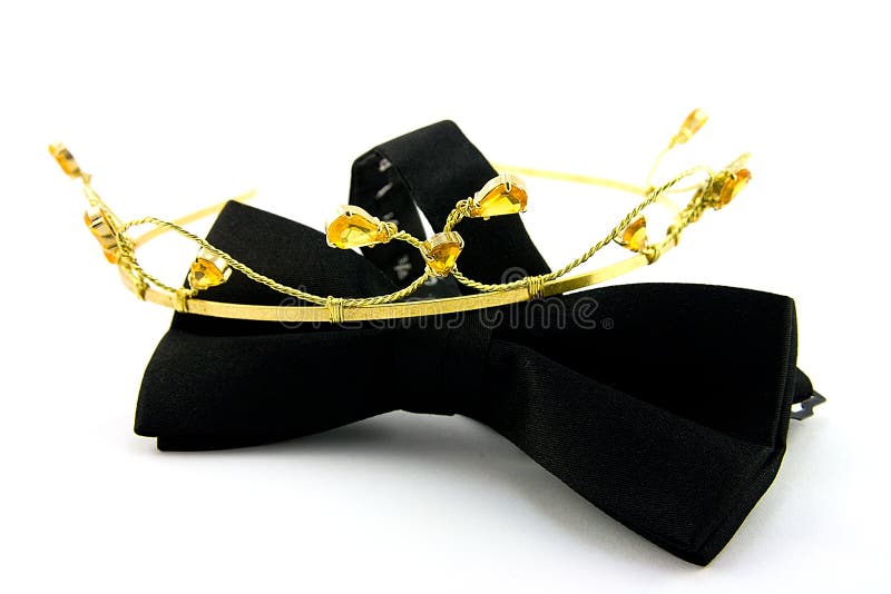 Black Bow Tie And Tiara Picture. Image 9537898