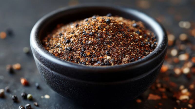 Black Bowl: Blend di Spezia Brown in Black Bowl illustrazione di stock