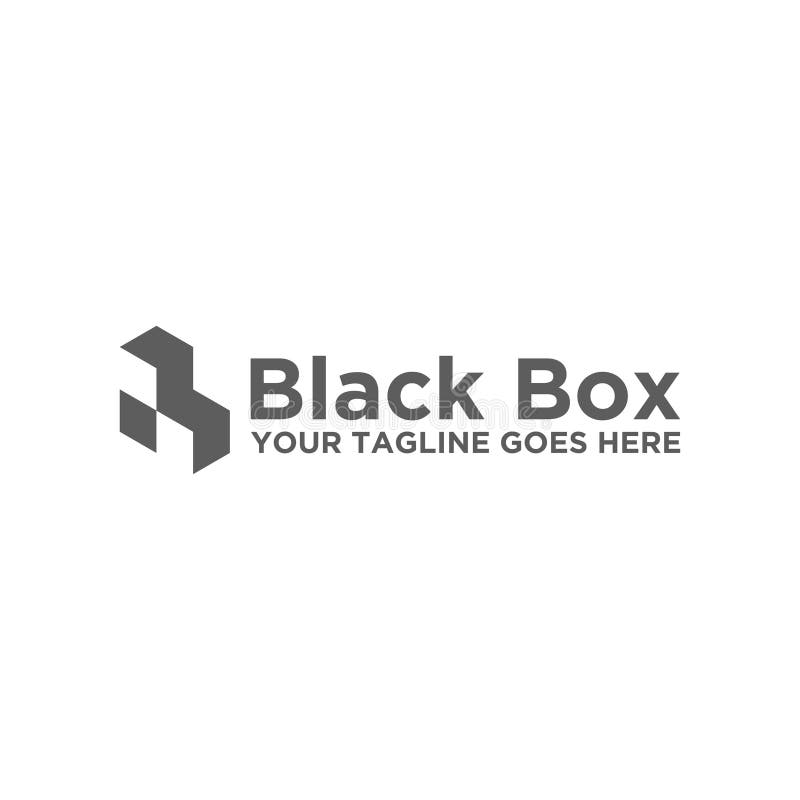 Black Box Vector Logo Illustration Stock Vector Illustration of