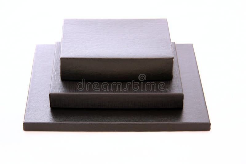 Black boxes stock image. Image of materials, white, isolated 8538755