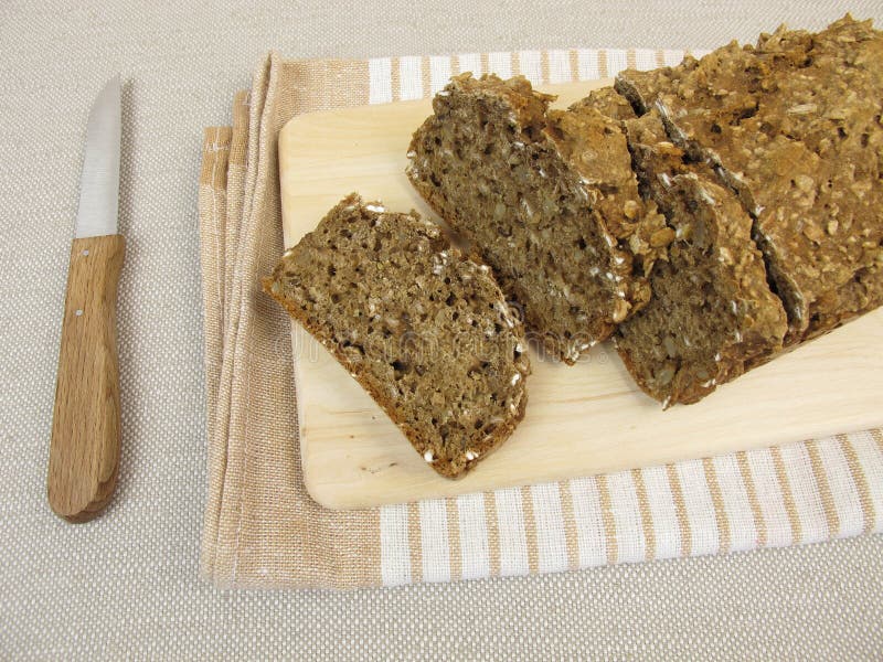 Black bread stock photo. Image of bake, black, seeds 65647212