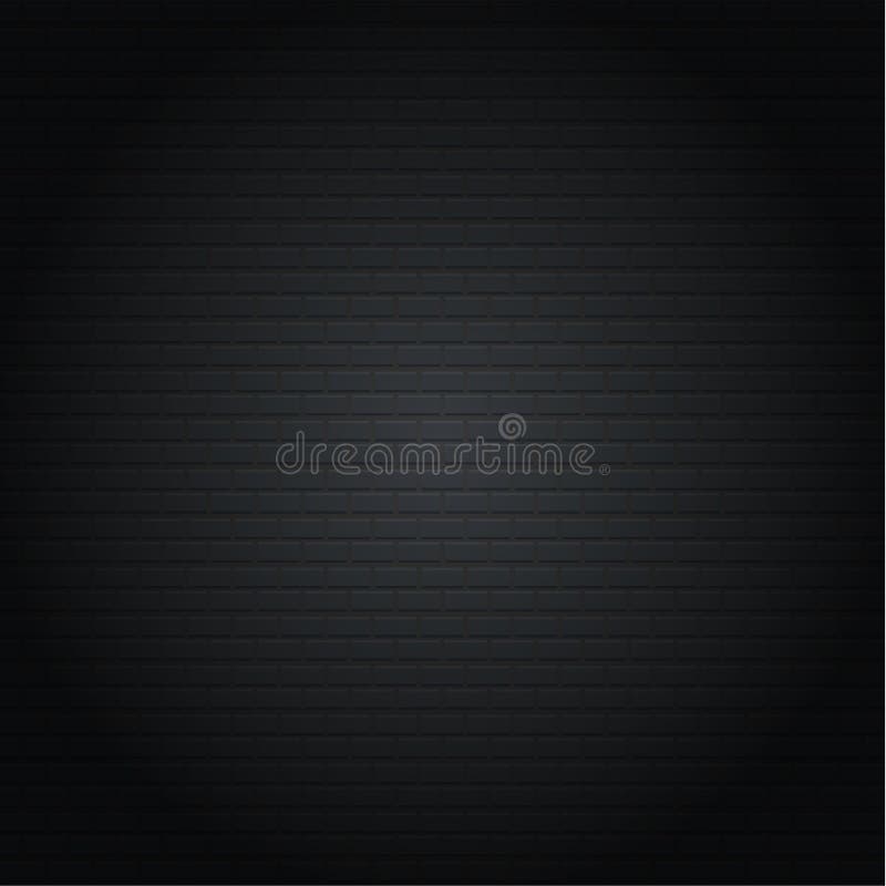 Black Brick Stonewall. Square Oriented Stock Vector Illustration of