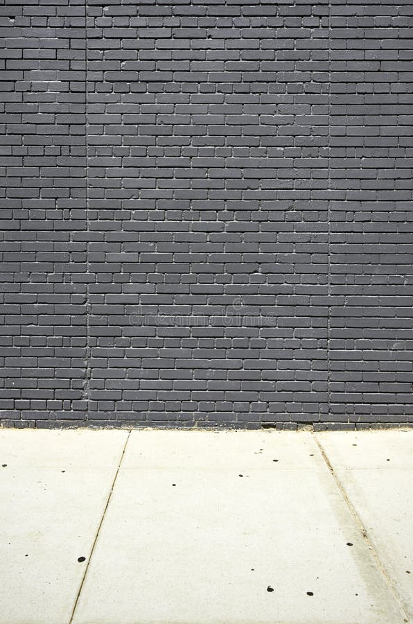 Black Brick Wall and Concret Floor Stock Photo Image of structure, exterior 65630612