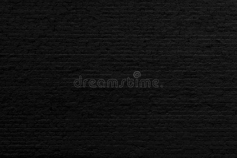 Black Brick Wall. Black Paint of the Facade Stock Image Image of