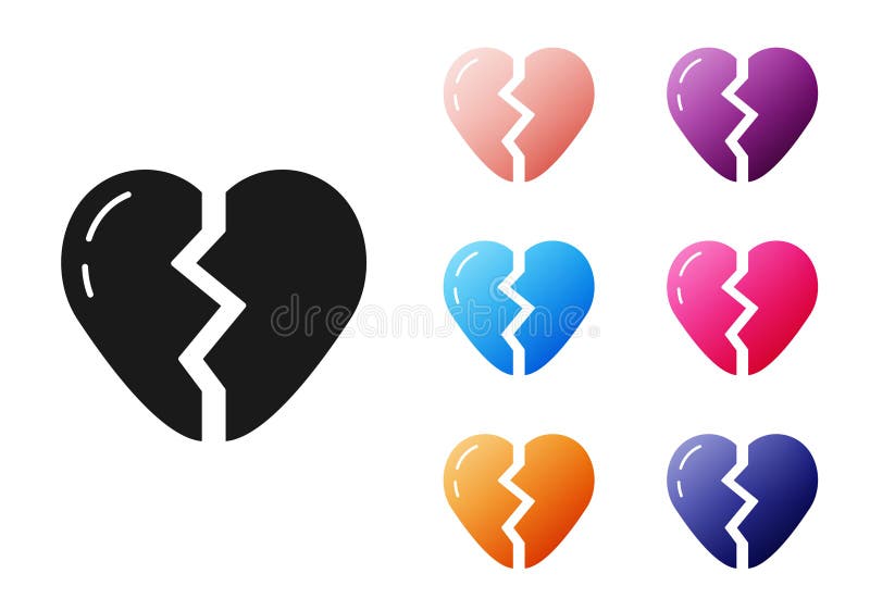 Black Broken Heart Stock Illustrations – 6,177 Black Broken Heart Stock  Illustrations, Vectors & Clipart - Dreamstime