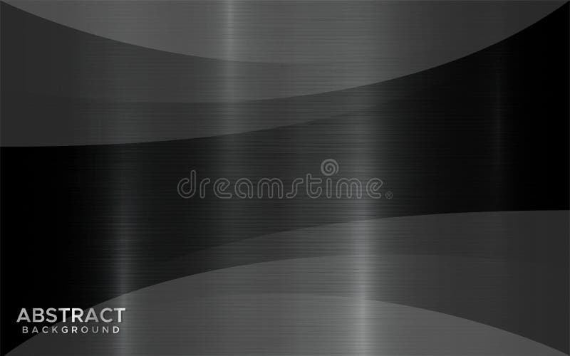 Black brush metal abstract geometric background royalty free illustration