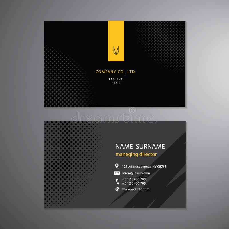 Black Business Cards Black Background Stock Illustrations 33,707