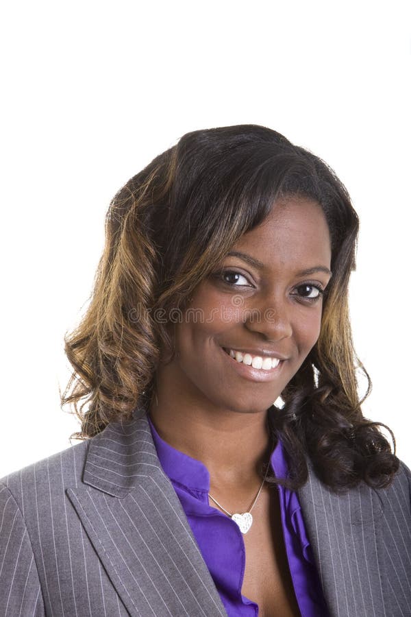 Black Businesswoman in Grey Suit