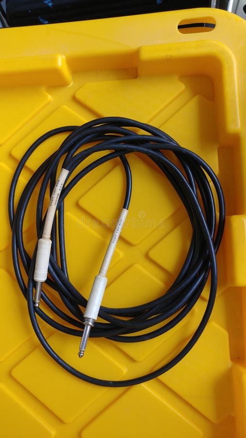 Guitar Amp Cable stock photo. Image of amplifier, equipment 111801106