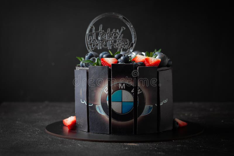 Black Cake with BMW Logo on the Black Background Editorial Photo - Image of  cake, celebrate: 203698846