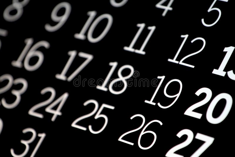 Black Calendar