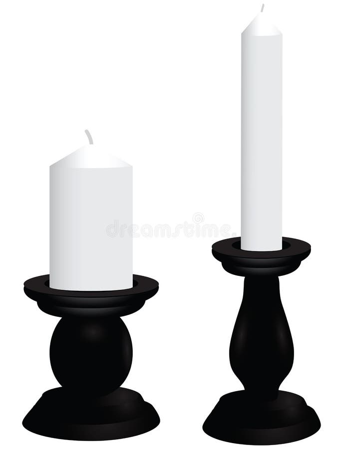 Black candlesticks stock vector. Illustration of vector 31242927