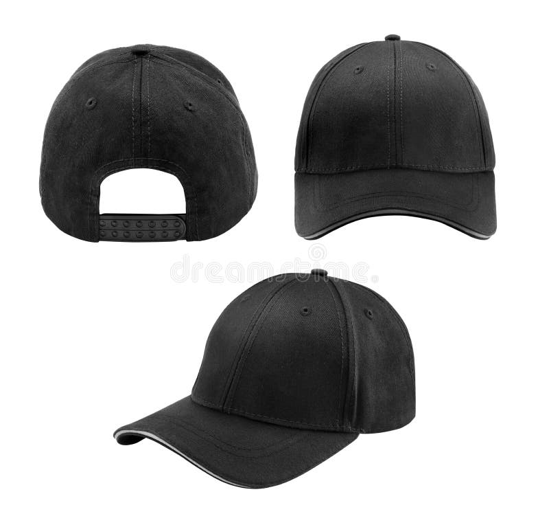 Download Black Cap Isolated On White Stock Photo - Image of ...