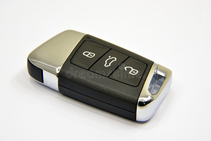 Black Car Key with Remote Central Locking Stock Image Image of alarm