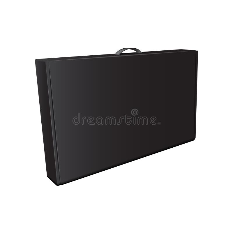 Download Set Of Vector Cardboard Box. Black Package For Software ...