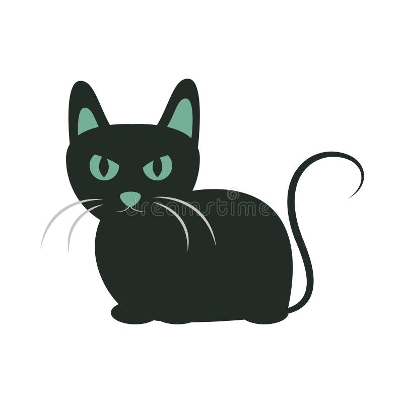 Black Cat with Eyes and Ears Green Animal Cartoon Flat Icon Design Stock Vector - Illustration of mammal, feline: 193891934 Black Cat with Eyes and Ears Green Animal Cartoon Flat Icon Design Stock Vector - Illustration of mammal, feline: 193891934