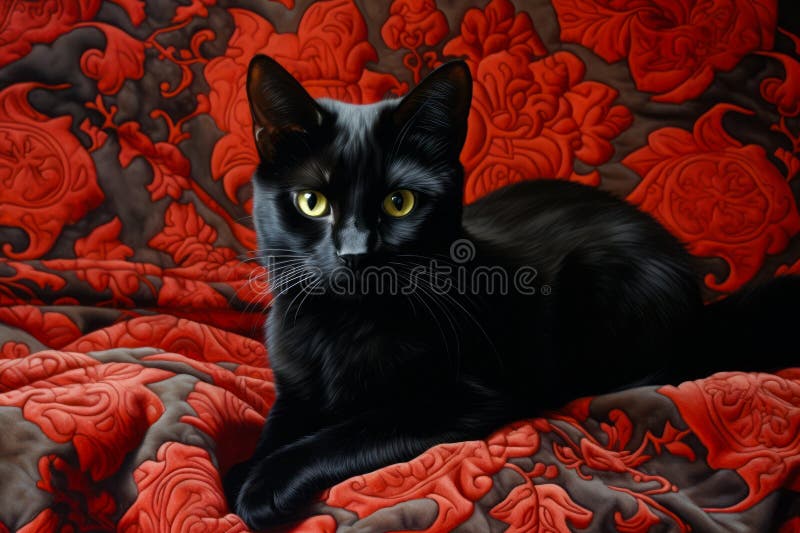 cute black cat icon. AI Generated 27735831 PNG