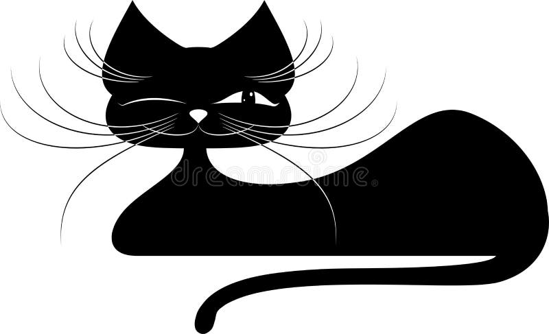 funny black cat icon vector illustration design Stock Vector Image