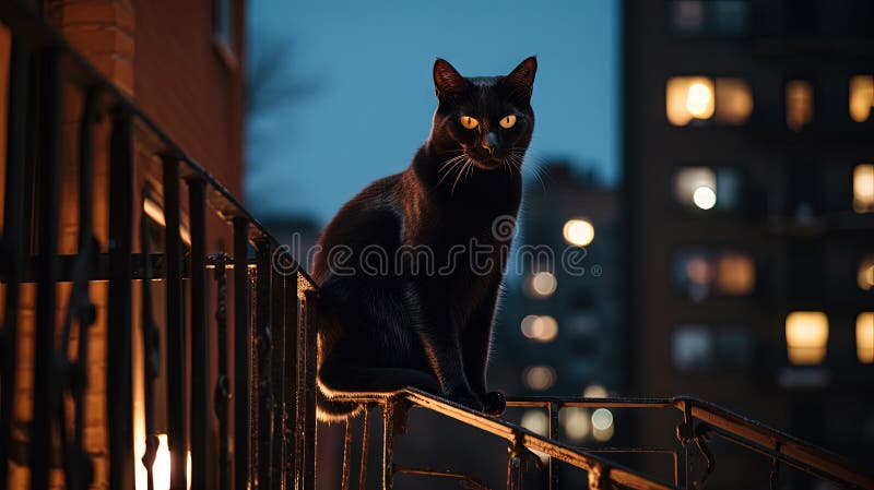 cute black cat icon. AI Generated 27735824 PNG