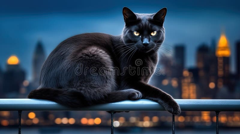 cute black cat icon. AI Generated 27735831 PNG