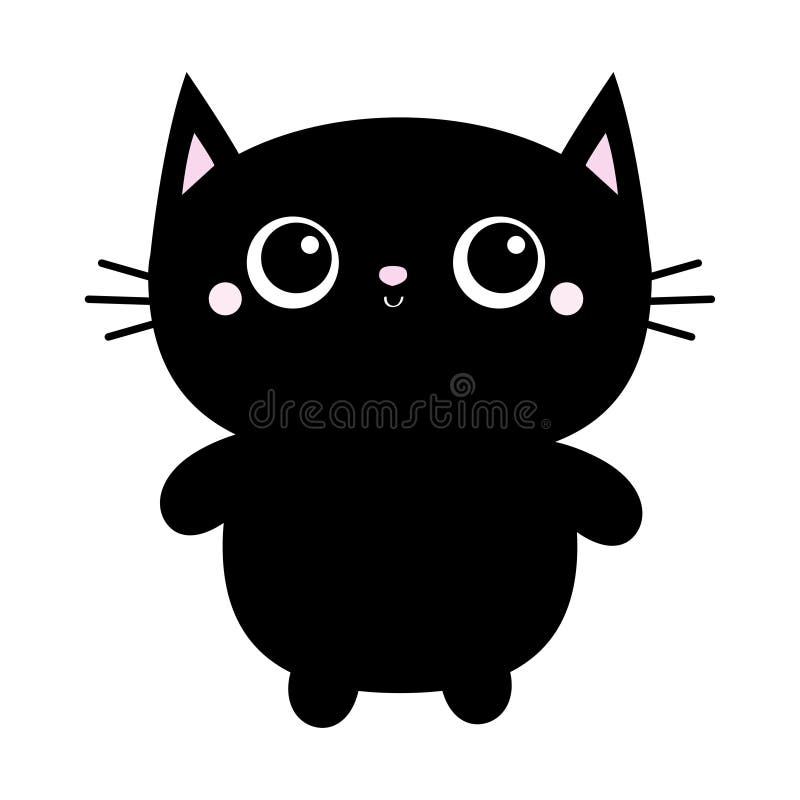 funny black cat icon vector illustration design Stock Vector Image