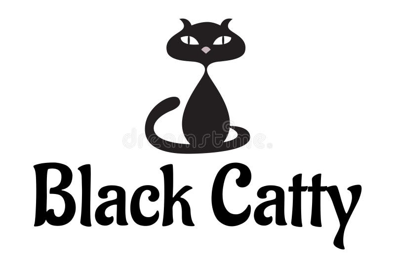 Roztomilý báječný obraz z inteligentní černý kočka.