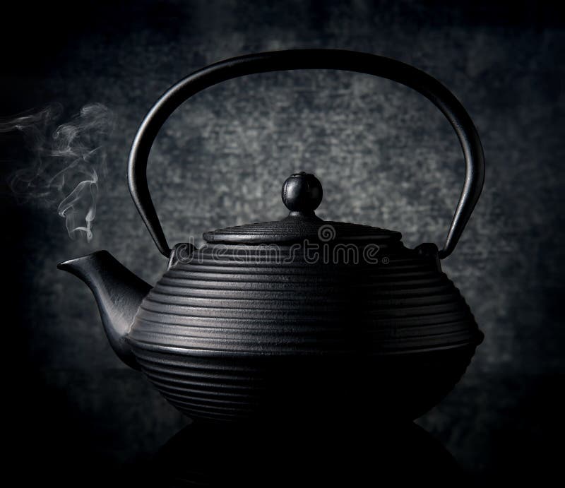 Black chinese teapot stock image. Image of textured, herbal 65710727