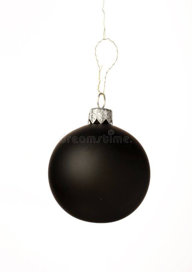 Black christmas ball