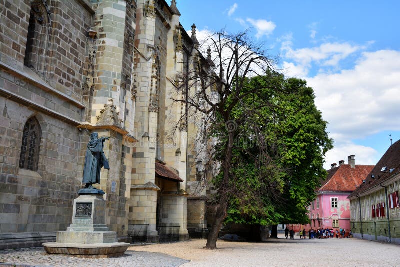 Black Church exterior in Old Town of Brasov