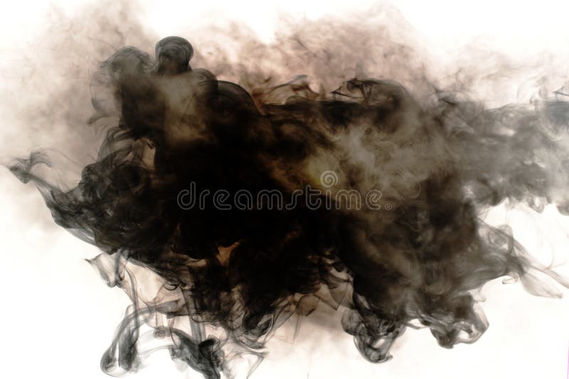Black cigarette, hookah smoke on white background. Black cigarette, hookah smoke on white background