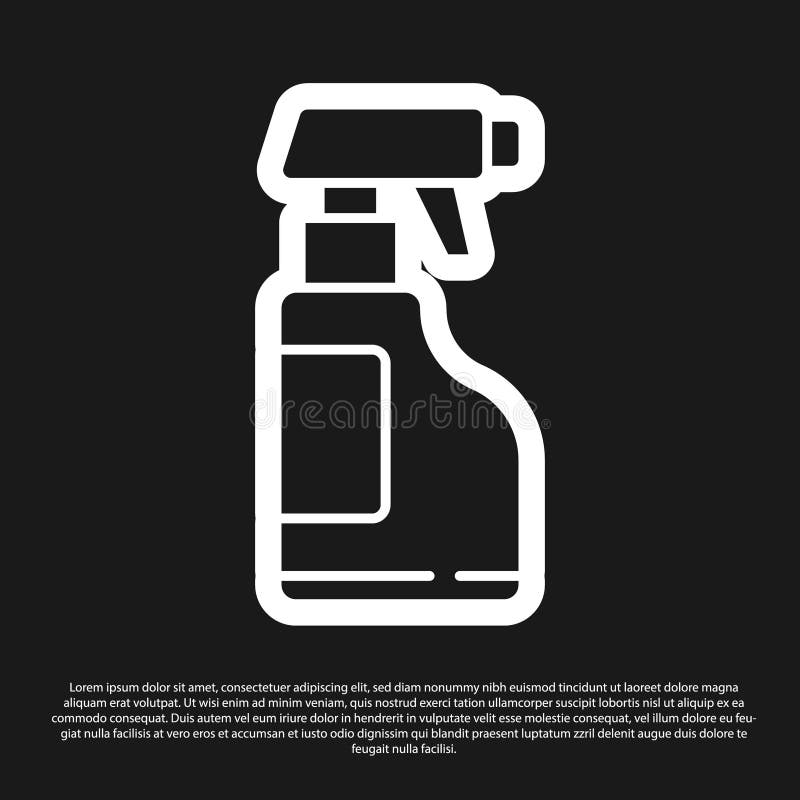 Black Cleaning Service with of Rubber Cleaner for Windows Icon Isolated