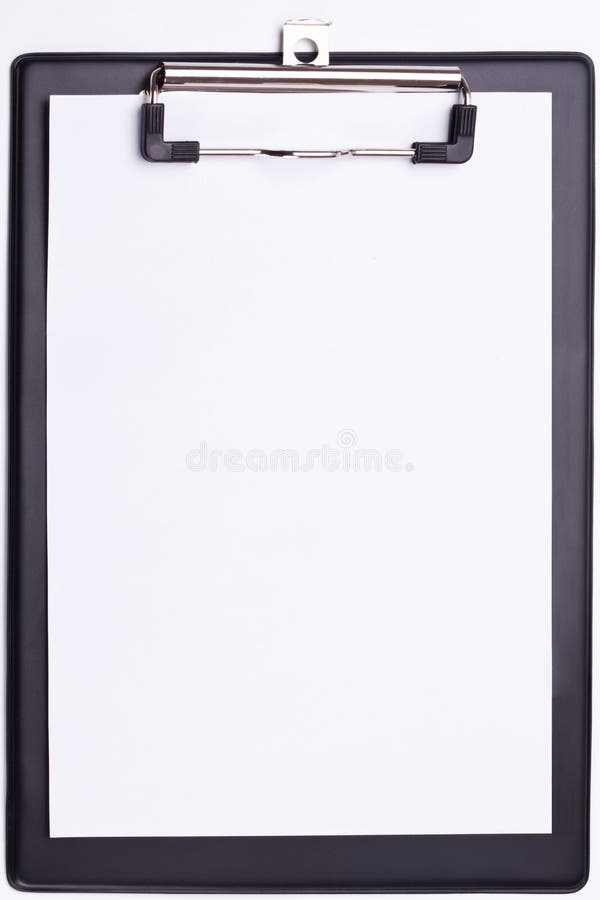 Black clipboard. stock image. Image of document, object 17408661