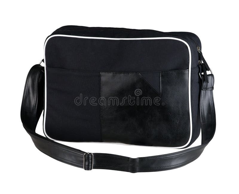 Black cloth laptop bag