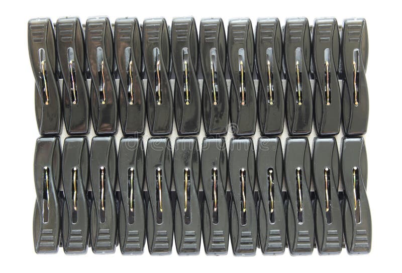 Black Clothes Pegs Royalty Free Stock Image Image 34430466