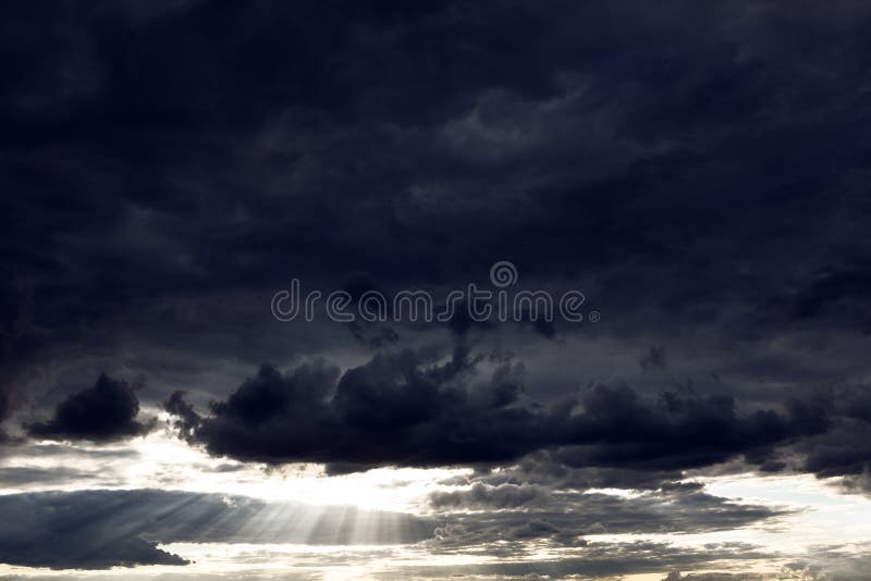 Black Clouds with Light Beam Stock Photo Image of clouds, environment 232258276