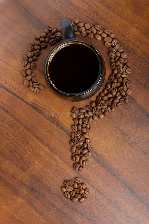 Black Coffee with Coffee Beans Stock Photo Image of menu, group 95715300